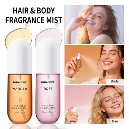 Perfume  for Men Women Use For Skin Body & Hair Fragrance Mist Luxury Long Lasting Perfume Collection Vanilla and Rose