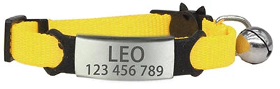 Pet ID Tag Custom collar Personalized Labels Free Engraving Cat Collar Cute Nylon Adjustable Safety Breakaway Small Dog Necklace