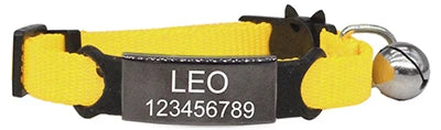 Pet ID Tag Custom collar Personalized Labels Free Engraving Cat Collar Cute Nylon Adjustable Safety Breakaway Small Dog Necklace