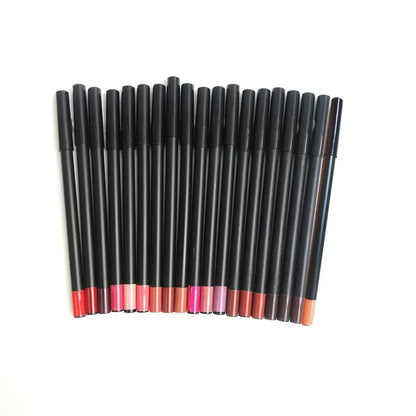 20pcs Lip Liner Pencil Private Label Cosmetics Nude Brown Lip Liners Waterproof Creamy Lipliner Wholesale Bulk For Business