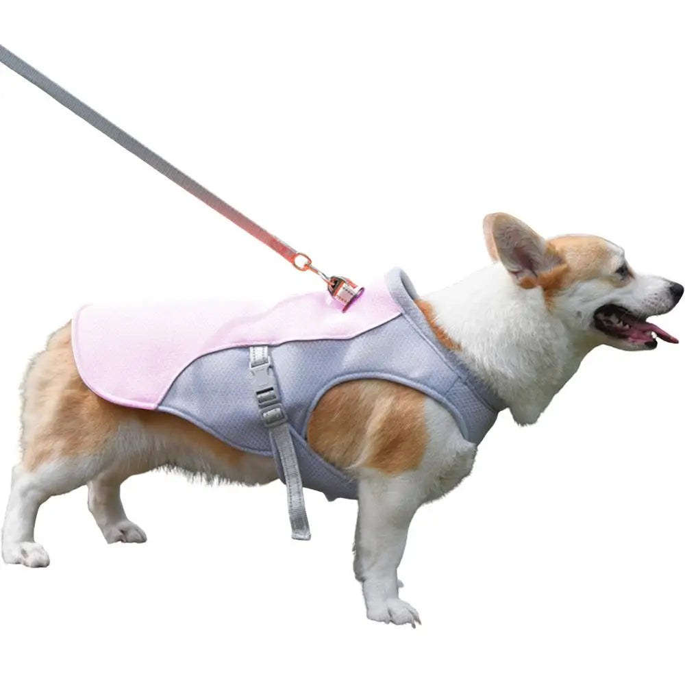 Dog Cooling Vest Summer Three-Layer Vest Dog Cooler Cooling Clothing Pet Dogs Health Supplies For Exercise Mountaineering Hiking