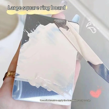 Makeup Palette For Foundation Application Lipstick Eye Shadow Mixer Palette Cosmetic Brushes With Spatula Beauty Tools Nail Art