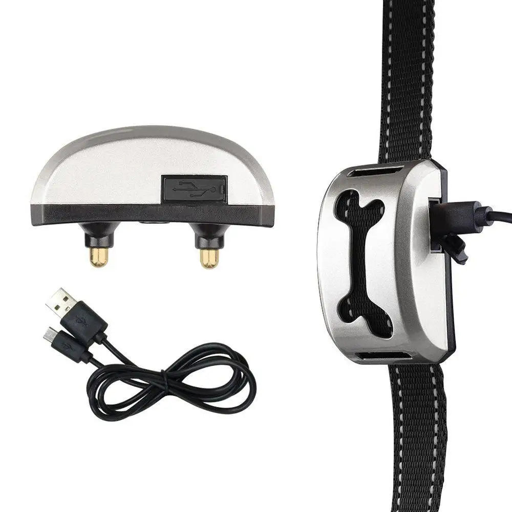 Pet Dog Anti Bark Collar Control Train Rechargeable IP65 Waterproof Stop Barking Dog Vibration Ultrasonic Training Collars
