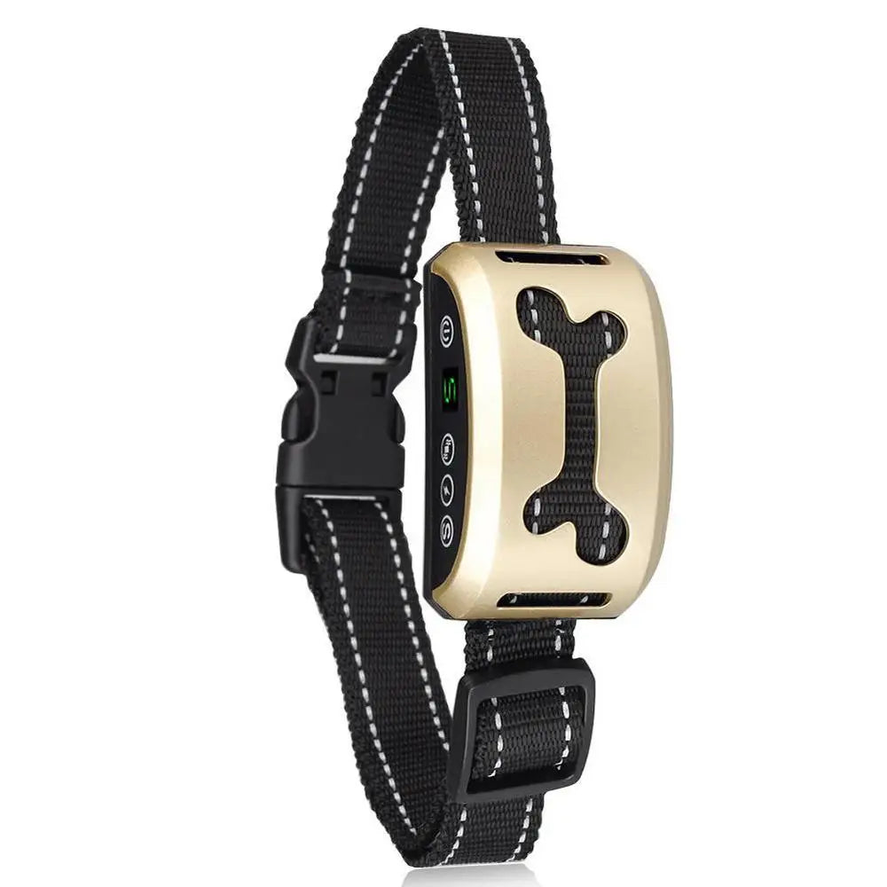 Pet Dog Anti Bark Collar Control Train Rechargeable IP65 Waterproof Stop Barking Dog Vibration Ultrasonic Training Collars