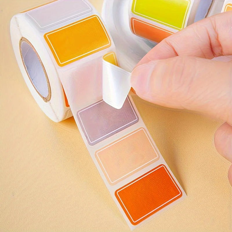 500pcs/roll  Multi-purpose label Color label sticker label waterproof self-adhesive name label commodity food label sticker