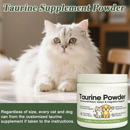 30g Taurine Supplement Powder for Cat Dog Supports Heart Vision Cognitive Health Essential Amino Acid Pet Nutritional Supplement