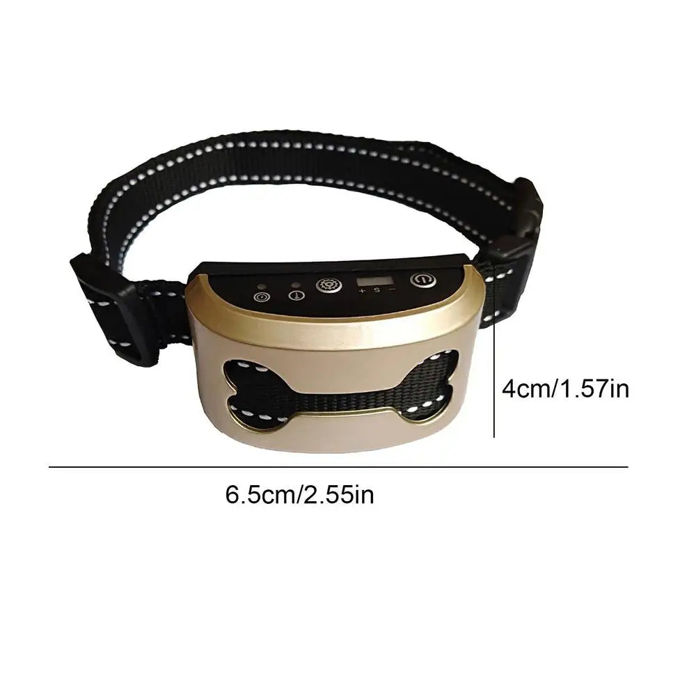 Pet Dog Anti Bark Collar Control Train Rechargeable IP65 Waterproof Stop Barking Dog Vibration Ultrasonic Training Collars