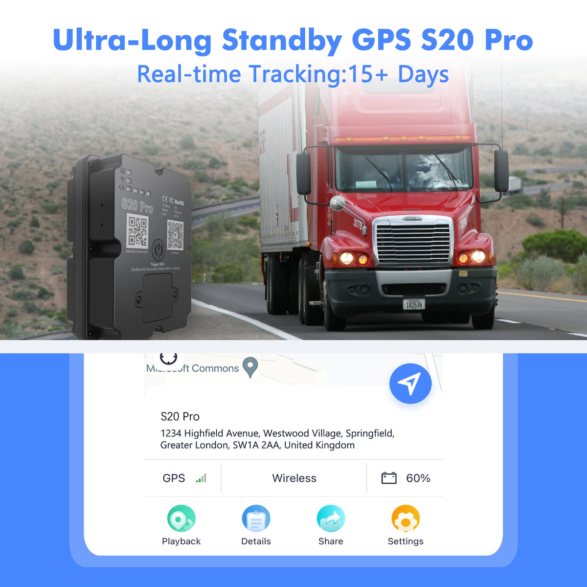 4G GPS Live Tracker Magnetic for Cars Luggage Motorcycles Tracking Device