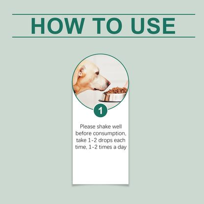 Pet Anxiety-Relief Dietary Supplement Easy to Feed Effectively Relieves Discomfort in Cats Dogs Easily Absorbed Soothing Drops