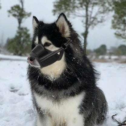 Large Dog Muzzle Adjustable Straps Breathable Soft Muzzle For Dog Biting Prevention Anti-Chaos Large Pet Anti-barking Muzzle