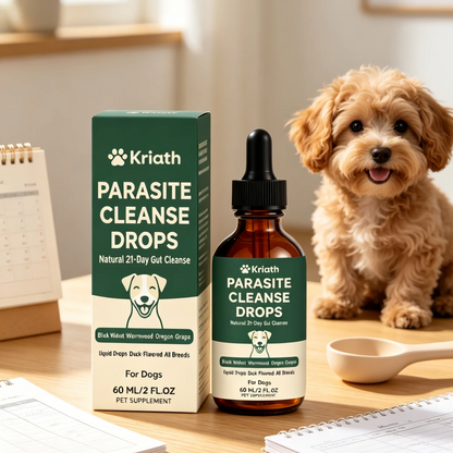 Kriath Pet Digestive Supplement Drops Digestive Comfort Gastrointestinal Health Immune Support Gentle Dog Nutrition Supplement
