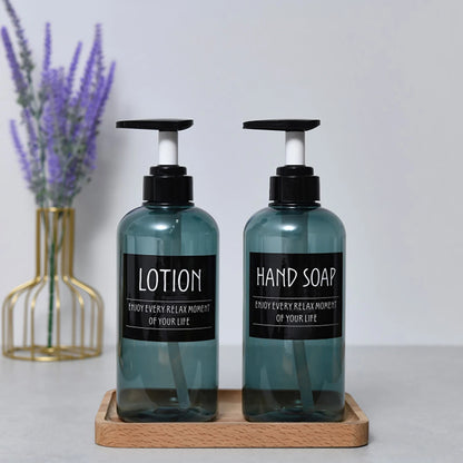 Bathroom Waterproof Labels Set Shampoo Shower Body Wash Dispenser Stickers Lotion Bottle Labels