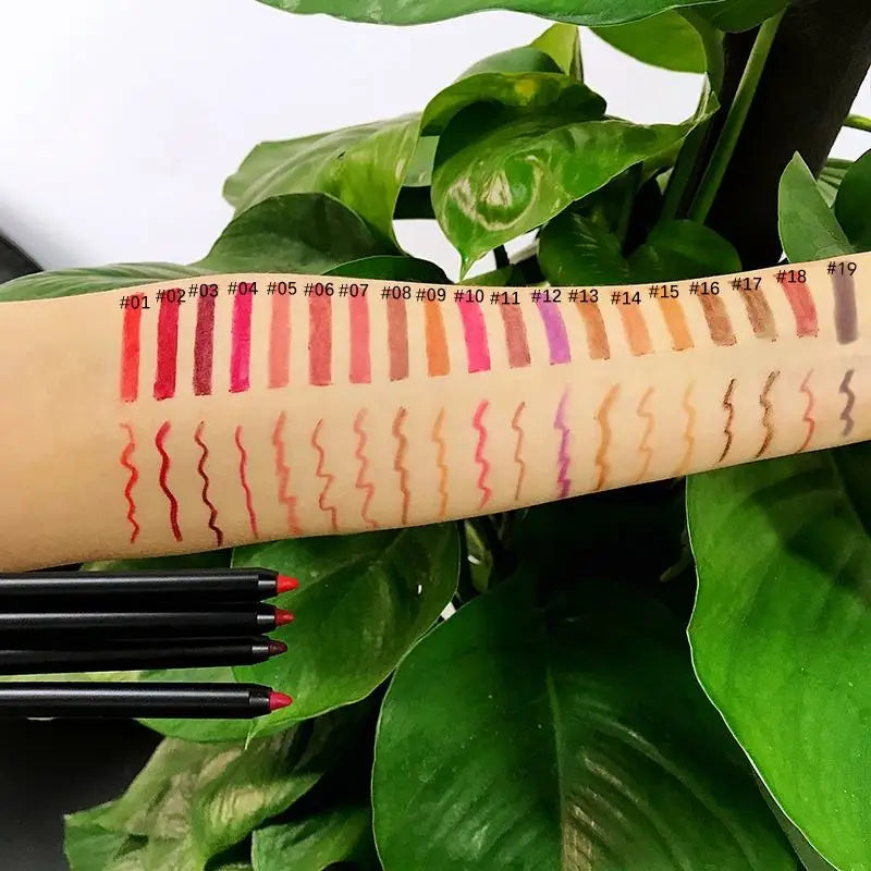20pcs Lip Liner Pencil Private Label Cosmetics Nude Brown Lip Liners Waterproof Creamy Lipliner Wholesale Bulk For Business