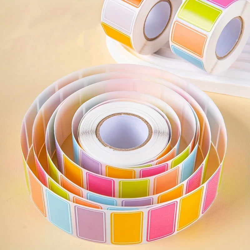 500pcs/roll  Multi-purpose label Color label sticker label waterproof self-adhesive name label commodity food label sticker