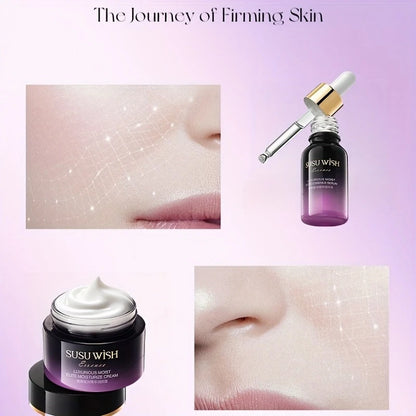 Luxurious and Elegant Nine-Piece Moisturizing Essence Set, Including Cleansing Milk, Essence Water, Essence Lotion, Essence Serum, Moisturizing Cream, Eye Cream, Sleeping Mask, Containing Niacinamide, Centella Asiatica Extrac