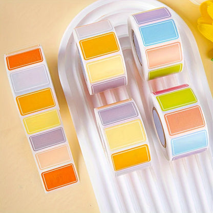 500pcs/roll  Multi-purpose label Color label sticker label waterproof self-adhesive name label commodity food label sticker