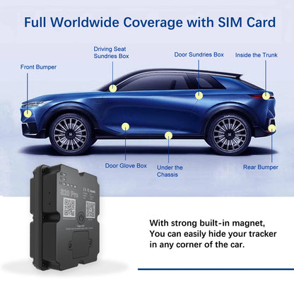 4G GPS Live Tracker Magnetic for Cars Luggage Motorcycles Tracking Device