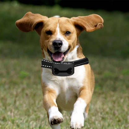 Pet Dog Anti Bark Collar Control Train Rechargeable IP65 Waterproof Stop Barking Dog Vibration Ultrasonic Training Collars