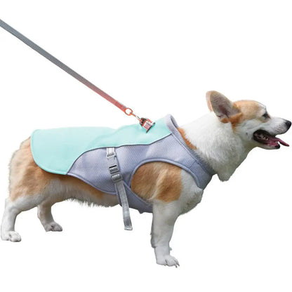 Dog Cooling Vest Summer Three-Layer Vest Dog Cooler Cooling Clothing Pet Dogs Health Supplies For Exercise Mountaineering Hiking