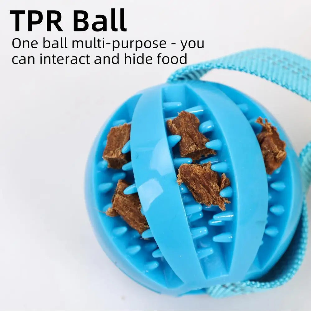Dog Toy Rope Fun Squeaky Dog Chew Toys Pet Supplies Puppy Rope Toy with Elastic Drawstring Interactive Puppy Teething Toy for