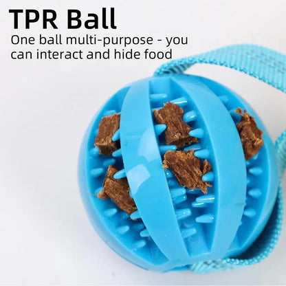 Dog Toy Rope Fun Squeaky Dog Chew Toys Pet Supplies Puppy Rope Toy with Elastic Drawstring Interactive Puppy Teething Toy for