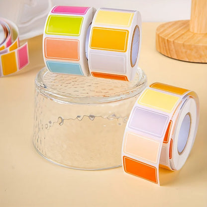 500pcs/roll  Multi-purpose label Color label sticker label waterproof self-adhesive name label commodity food label sticker